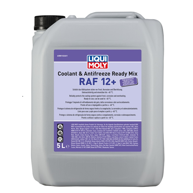 Coolant & Antifreeze Ready Mix RAF 12+ | Refrigerante y Anticongelante 50:50 RAF12+
